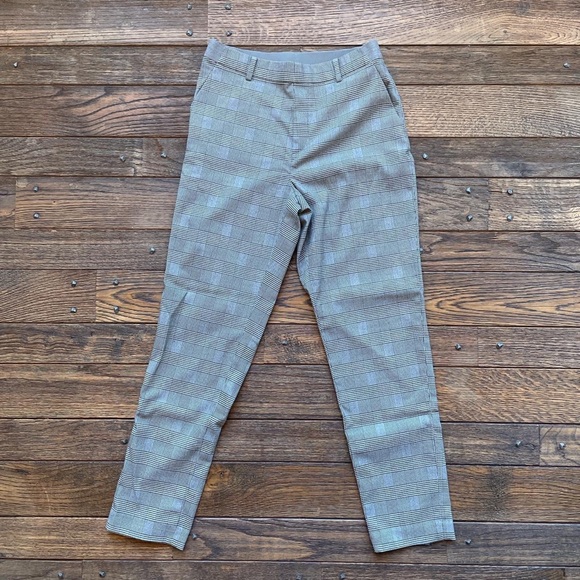 UNIQLO grey plaid pants - Picture 1 of 4